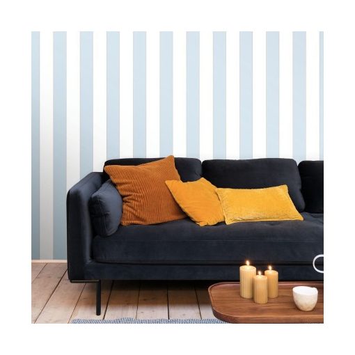 Golden lines, csíkos tapéta, kék tapéta, klasszikus tapéta, retro tapéta, Casadeco tapéta