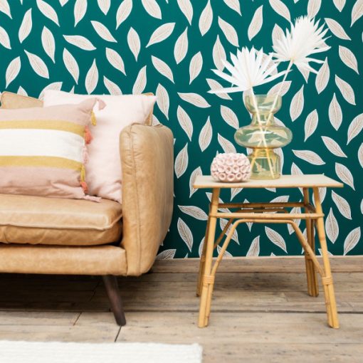 Gabon tapéta, leveles tapéta, levélmintás tapéta, design tapéta