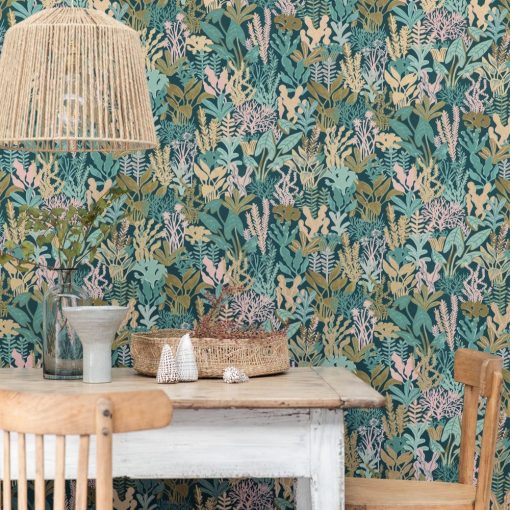 Can You Sea Me   Korall mintás tapéta gyönyörű színekben