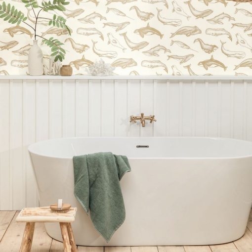 Whale Done  Bálna mintás tapéta