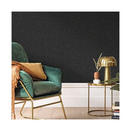Uni gaze metal, modern tapéta, fekete tapéta, arany tapéta, tapéta hálószoba, 