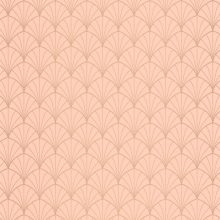 Edgar, luxus tapéta, modern tapéta, legyező mintás tapéta, világos tapéta, lazac színű tapéta 