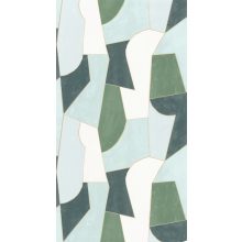 geometriai tapéta, design tapéta, zöld tapéta