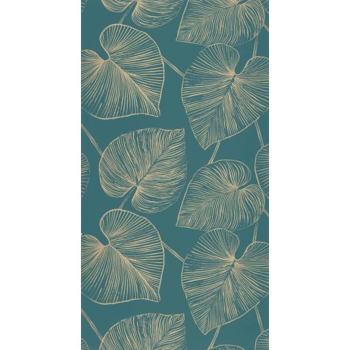 Magistral tapétatrend levél mintás tapéta türkiz tapéta