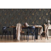 Tapéta növény mintával, levél mintás tapéta