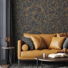 Gold vein shaped design 106 cm
