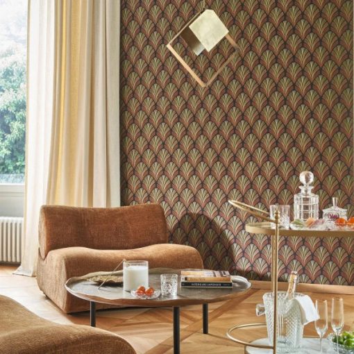 FOLIES ST JAMES  geometriai mintás tapéta, levél mintás tapéta