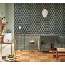 FOLIES ST JAMES  geometriai mintás tapéta, levél mintás tapéta