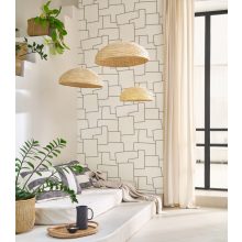 Inca geometria mintás tapéta, tapéta nappaliba