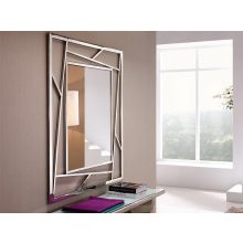 Geometrikus ezüst tükör