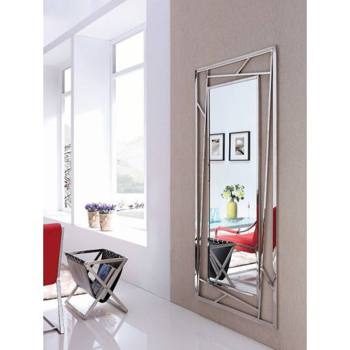 Geometrikus ezüst tükör