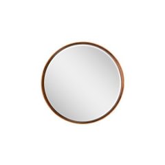 Kör alakú tükör fa kerettel