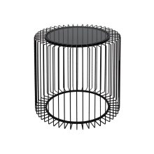 Kicsi acélhuzal dohányzóasztal, kisasztal, lerakó asztal, gödöllő bútor, luxus asztal