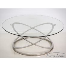 Edzett üveg dohányzóasztal, kisasztal, lerakó asztal, luxus asztal, gödöllő bútor