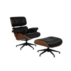 Bőr fotel Charles Eames – „Lounge Chair” replika, vintage szék, elegáns fotel, retro fotel, gödöllő 