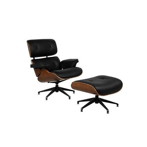 Bőr fotel Charles Eames – „Lounge Chair” replika, vintage szék, elegáns fotel, retro fotel, gödöllő 