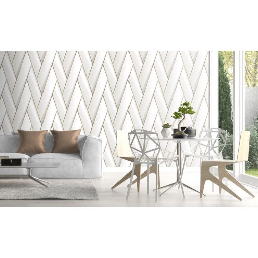 Geometrikus tapéta, letisztult tapéta, tapéta hálószobába