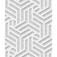 Tapéta 3D-s geometriai mintával, tapéta előszobába