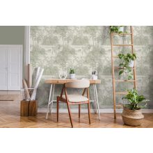 Trópusi mintás tapéta, tájképet ábrázoló tapéta, pálmafás tapéta