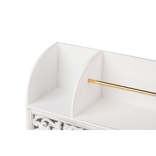 fiókos tároló, dekoráció, ceruzatartó, smink tartó, vintage doboz, vintage dekoráció