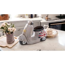 vespa, virágcserép, dekoráció