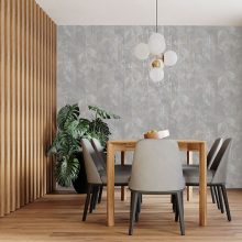 Zarci Szürke geometria mintás vlies tapéta