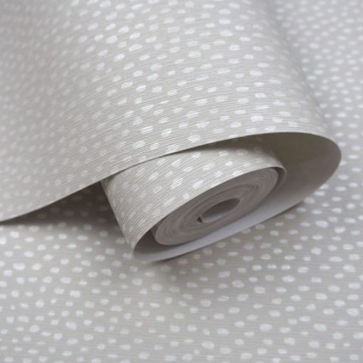 Pinto Szürke pöttyös vinyl tapéta