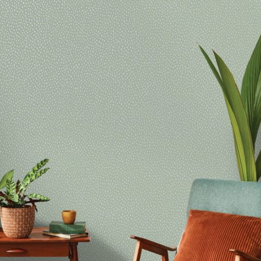Pinto Világoskék pöttyös vinyl tapéta