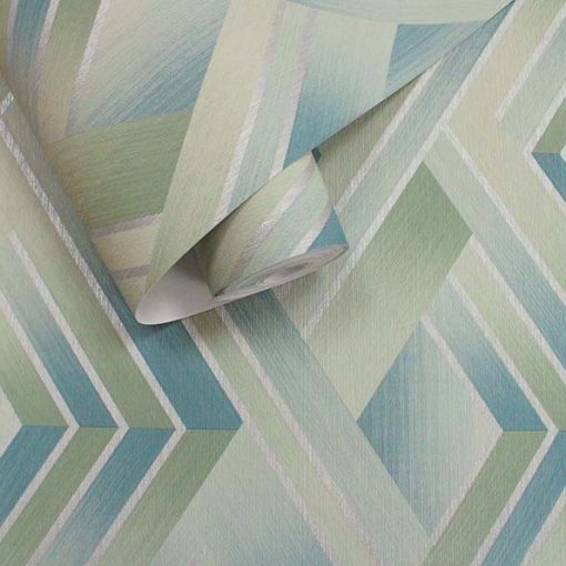 Tranquilo Geometria mitás világoskék vinyl tapéta