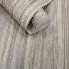 Lindora Taupe színű csíkos vinyl tapéta