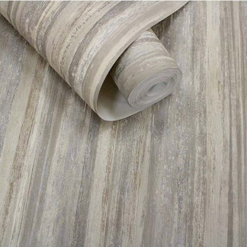 Lindora Taupe színű csíkos vinyl tapéta