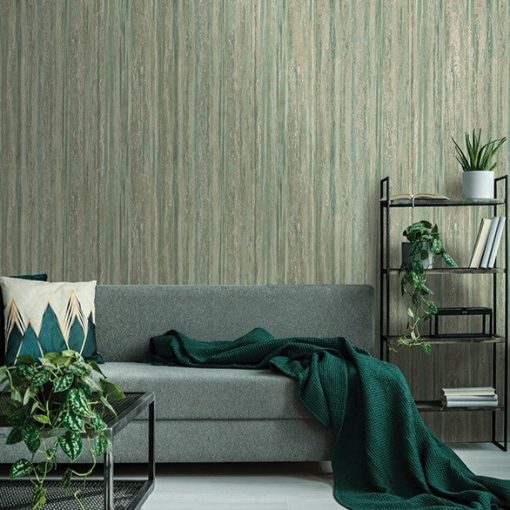 Lindora Világoskék színű csíkos vinyl tapéta