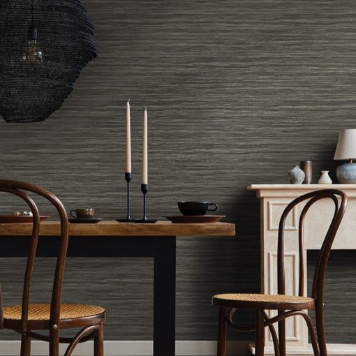 Vardo Sötétszürke csíkos vinyl tapéta