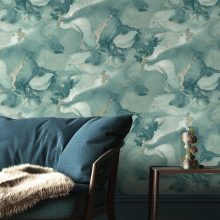 Parian Márvány mintás világoskék vinyl tapéta