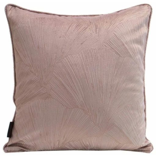 Art Deco bársony rózsaszín díszpárna 40cm