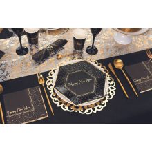 Party dekoráció, kertiparty dekor, zsúr dekoráció, party evőeszköz, vintage tányéralátét