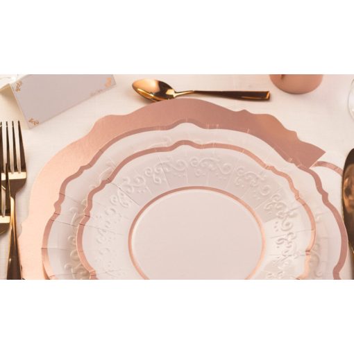 Rose gold liberty tányér szett 27cm  8db