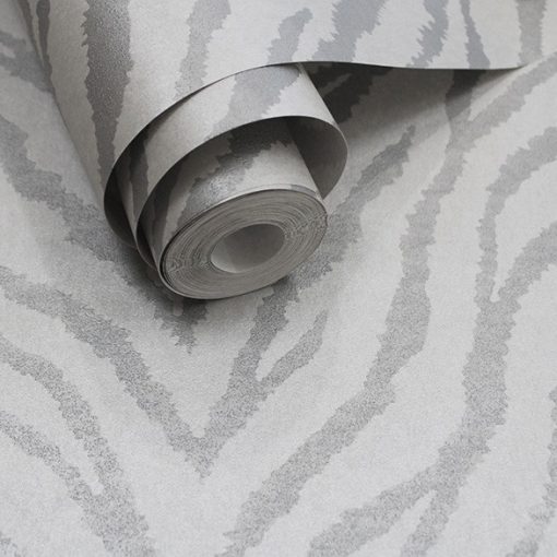 Zahara Zebra mitás szürke vlies tapéta