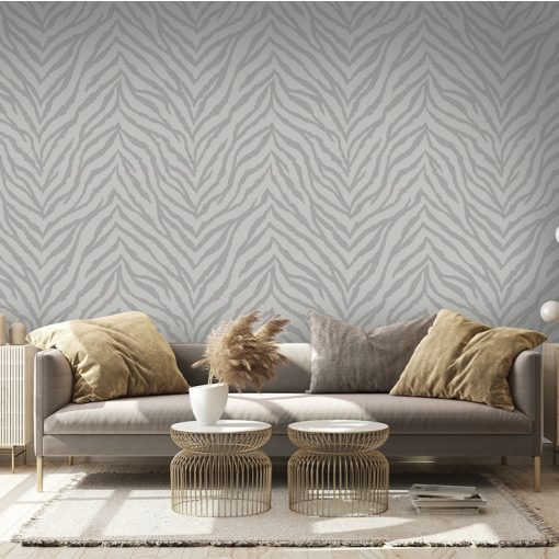 Zahara Zebra mitás szürke vlies tapéta