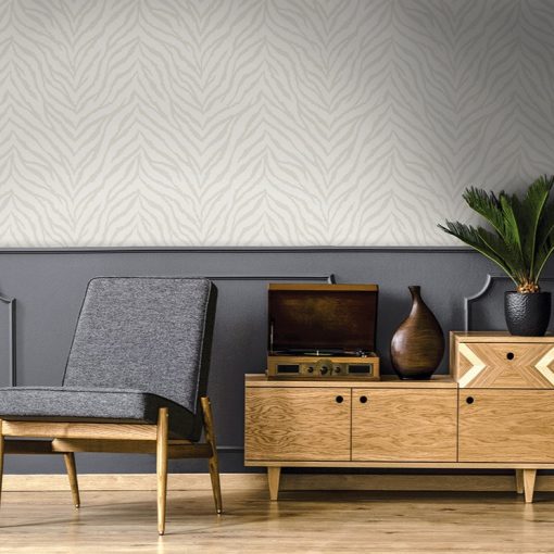 Zahara Zebra mitás szürke vlies tapéta