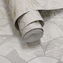 Teshio Szürke tájkép mintás tapéta