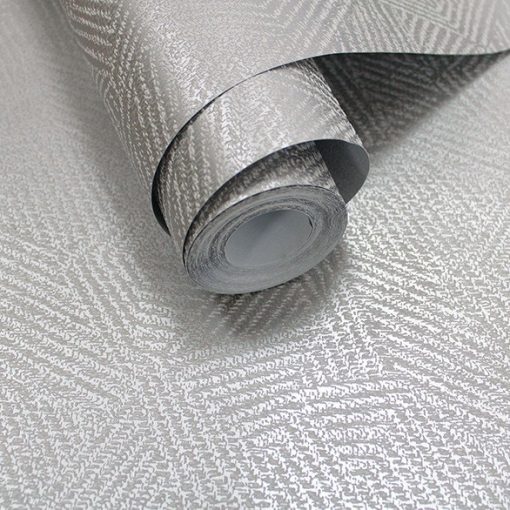 Atakora Sötétszürke geometria mintás tapéta