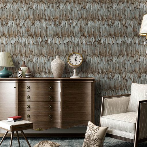 Bird feather design tapéta, madártoll tapéta, adawall tapéta, mintás tapéta, design tapéta