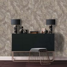 Calacatta Marble Bead Barna márványmintás vlies tapéta