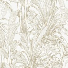 Trópusi növény mintás tapéta, levél mintás tapéta