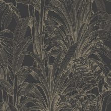 Trópusi növény mintás tapéta, levél mintás tapéta