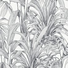 Trópusi növény mintás tapéta, levél mintás tapéta