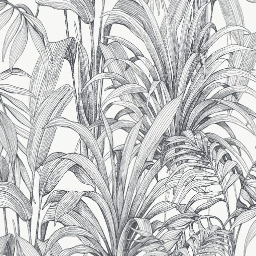 Trópusi növény mintás tapéta, levél mintás tapéta