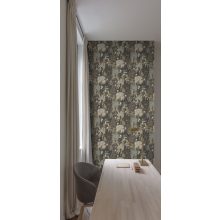 Két színű geometriai mintás tapéta, tapéta dolgozószobába