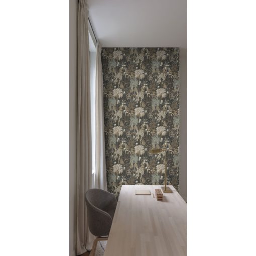 Két színű geometriai mintás tapéta, tapéta dolgozószobába